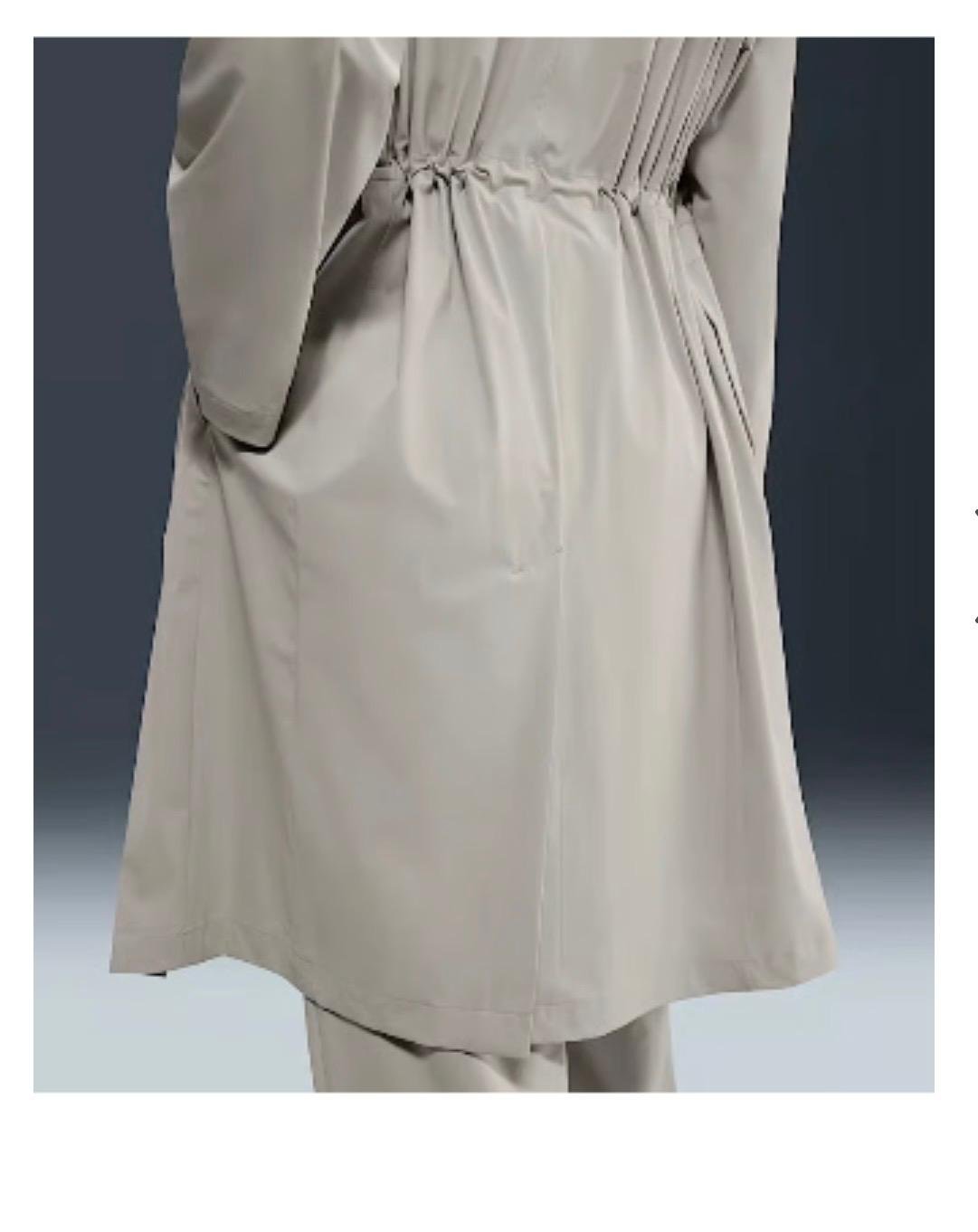 Abrigo Trench Beige Fruncido — 3