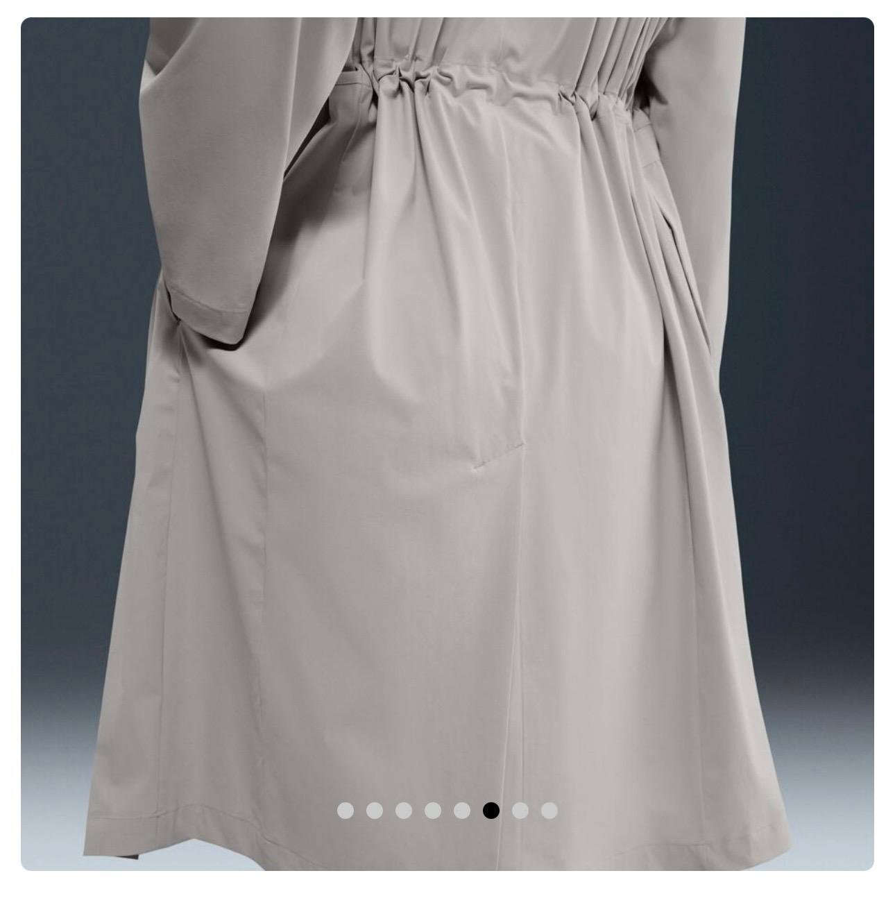 Abrigo Trench Beige Fruncido — 5