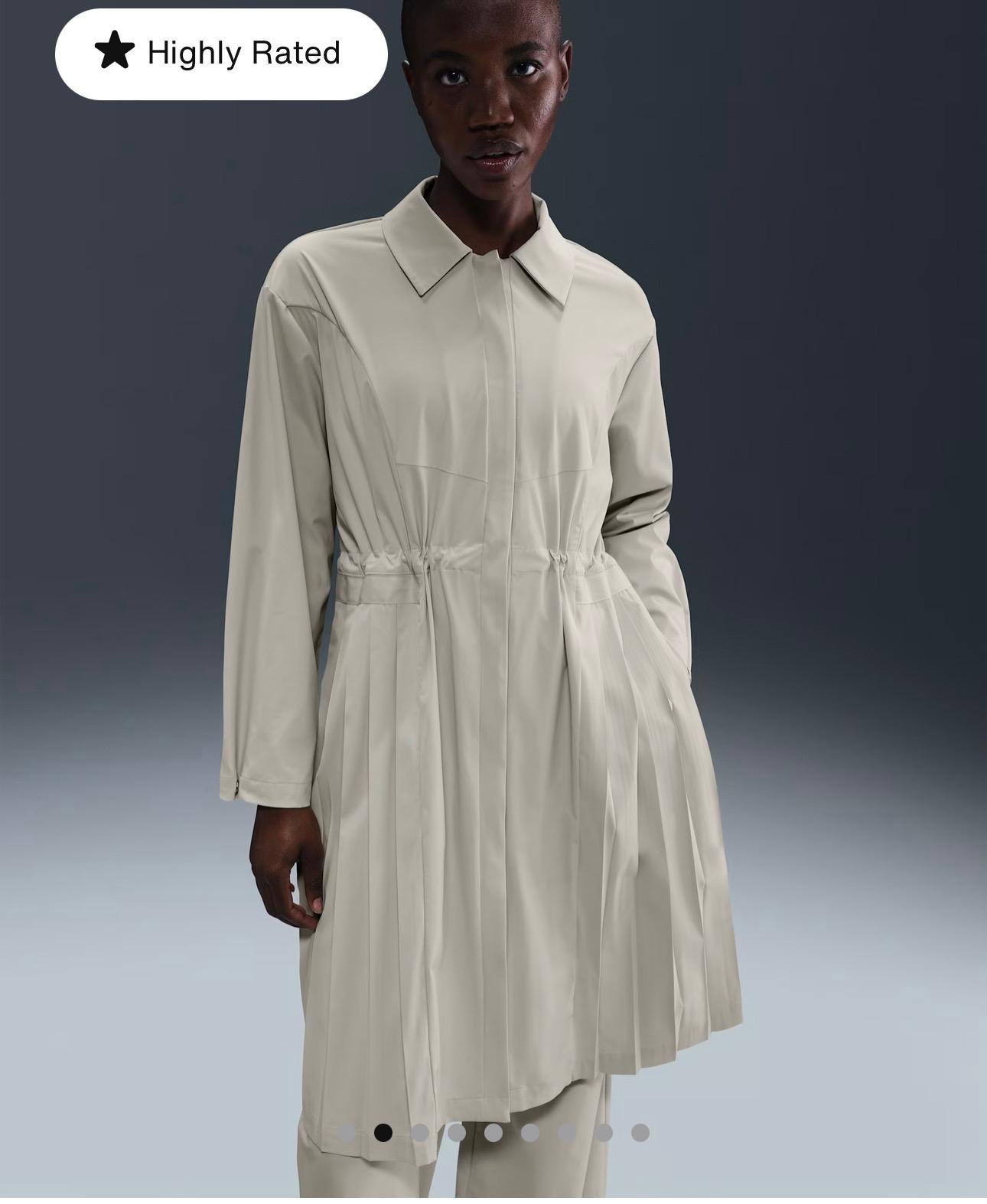 Abrigo Trench Beige Fruncido — 6