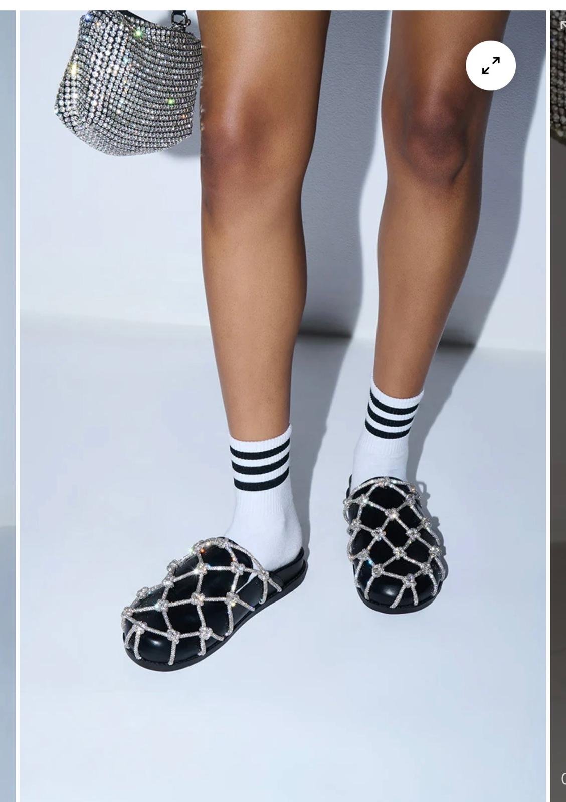 Mule Crystal Net Negro